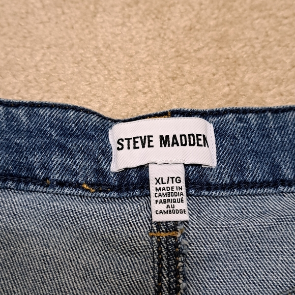 Steve Madden Blue Jean Shorts Women's Size XL Stretch Denim Casual NEW - Picture 4 of 8